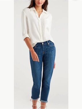 7 For All Mankind Josephine Broken Twill Vanity Jeans Size 25 NWOT